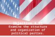 Objective 4.01 Examine the structure and organization of political parties
