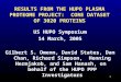 1 RESULTS FROM THE HUPO PLASMA PROTEOME PROJECT: CORE DATASET OF 3020 PROTEINS US HUPO Symposium 14 March, 2005 Gilbert S. Omenn, David States, Dan Chan,