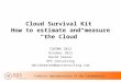 Flawless Implementation of the Fundamentals Cloud Survival Kit How to estimate and measure “the Cloud” COCOMO 2012 October 2012 David Seaver OPS Consulting