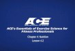 ACE’s Essentials of Exercise Science for Fitness Professionals Chapter 4: Nutrition Lesson 4.2