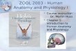 ZOOL 2003 - Human Anatomy and Physiology I Course Instructor: Dr. Martin Huss Chapter 1: Introduction to Human Anatomy and Physiology