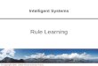 1 © Copyright 2010 Dieter Fensel and Ioan Toma Intelligent Systems Rule Learning