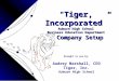 “Tiger, Incorporated” Auburn High School Business Education Department Brought to you by: Audrey Marshall, CEO Tiger, Inc. Auburn High School Company