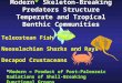 Modern* Skeleton-Breaking Predators Structure Temperate and Tropical Benthic Communities Teleostean Fish Neoselachian Sharks and Rays Decapod Crustaceans