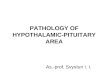 PATHOLOGY OF HYPOTHALAMIC-PITUITARY AREA As.-prof. Svystun I. I