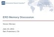 Victor Zhirnov July 10, 2011 San Francisco, CA ERD Memory Discussion