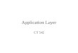 Application Layer CT 542. Content DNS – Domain Name Server –DNS Name Space –DNS Records –Name Servers E- Mail –Architecture and Services –Message format