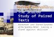 The Shared Study of Paired Texts Atonement and Eternal Sunshine of the Spotless Mind: taking a stand against oblivion