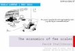 The economics of fee scales David Stallibrass KUALA LUMPUR | MAY 2014 Personal views of author. Does not represent opinion or position of any institutions