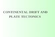 CONTINENTAL DRIFT AND PLATE TECTONICS DRIFT AND PLATES Continental drift concept Introduction did continents originate at their present locations or