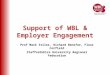 Support of WBL & Employer Engagement Prof Mark Stiles, Richard Benefer, Fleur Corfield Staffordshire University Regional Federation