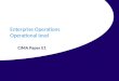 Enterprise Operations Operational level CIMA Paper E1