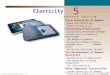 1 of 29 © 2014 Pearson Education, Inc. 5 Elasticity C H A P T E R O U T L I N E Price Elasticity of Demand Slope and Elasticity Types of Elasticity Calculating