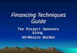 Financing Techniques Guide For Project Sponsors along US/Mexico Border