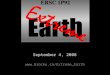 September 4, 2008   Extreme Earth ERSC 1P92 Return to Extreme Earth Home Page Fall 2008