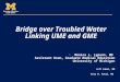 Bridge over Troubled Water Linking UME and GME Monica L. Lypson, MD Assistant Dean, Graduate Medical Education University of Michigan Jeff Fabri, MD Rita