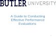 1 A Guide to Conducting Effective Performance Evaluations