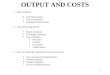 1 OUTPUT AND COSTS. 2 Goals of the firm Profit Maximization: The firm attempts to maximize the difference between total revenue and total cost of production