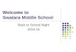 Welcome to Swatara Middle School Back to School Night 2014-15