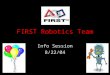 FIRST Robotics Team Info Session 8/22/04. Point of Contact Kim O’Toole: Systems Engineer X3353 kotoole@harris.comkotoole@harris.com –HS Founding member