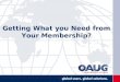 Getting What you Need from Your Membership?. Agenda Associate Membership –what does it include? OAUG History and Demographics –Did you Know? How can you
