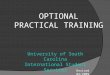 OPTIONAL PRACTICAL TRAINING University of South Carolina International Student Services Revised 04/2009