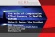 1 ©2007 ECRI Institute The Role of Comparative Effectiveness in Health Reform Vivian H. Coates, Vice President ECRI Institute National Congress 0n Health
