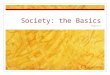 Society: the Basics Chapter 1. The Sociological Perspective Sociology is the systematic study of human society It helps us see the general in the particular