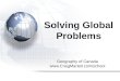 Geography of Canada  Solving Global Problems