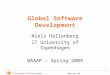 Www.itu.dk Global Software Development Niels Hallenberg IT University of Copenhagen BAAAP – Spring 2009