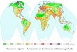 Human footprint – A measure of the human influence globally