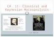 J.A.SACCO CH. 11- Classical and Keynesian Macroanalysis