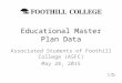 Educational Master Plan Data Associated Students of Foothill College (ASFC) May 28, 2015 E. Kuo FH IR&P