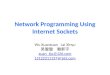 Network Programming Using Internet Sockets Wu Xuanxuan Lai Xinyu 吴璇璇 赖新宇 xuan_tju@126.com 15122211137@163.com