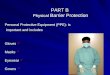 PART B Physical Barrier Protection Personal Protective Equipment (PPE): is important and includes important and includes Gloves Gloves Masks Masks Eyewear