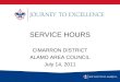 SERVICE HOURS CIMARRON DISTRICT ALAMO AREA COUNCIL July 14, 2011 1