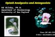 Opioid Analgesics and Antagonists Ed Bilsky, Ph.D. Department of Pharmacology University of New England Phone 207.602.2707 E-mail: ebilsky@une.edu