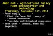 Slide 1 AGEC 640 – Agricultural Policy Farm productivity and technology Thursday, September 11 th, 2014 Food supply First the “econ 101” theory of induced