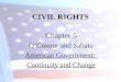 CIVIL RIGHTS Chapter 5 O’Connor and Sabato American Government: Continuity and Change