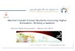 Round Table Discussion – March 14 th 2012 Married Female Emirati Students Pursuing Higher Education: Striking a balance