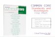 COMMON CORE Standards and Strategies Flip Chart Overview of CCS Flip Chart Introduction Benefits Layout and Organization Suggestions for Use