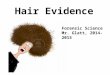 Hair Evidence Forensic Science Mr. Glatt, 2014-2015
