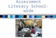 Improving Assessment Literacy School-wide. School and System Improvement Improvement by Contract -external threats and rewards Improvement by Culture