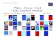 Water – Energy – Food ESRC Research Priorities Perfect Storm Workshop, Exeter 24 th July 2012