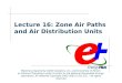 Lecture 16: Zone Air Paths and Air Distribution Units Material prepared by GARD Analytics, Inc. and University of Illinois at Urbana-Champaign under contract