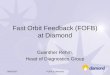 29/06/2007FOFB at Diamond1 Fast Orbit Feedback (FOFB) at Diamond Guenther Rehm, Head of Diagnostics Group