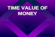 TIME VALUE OF MONEY. COMPOUNDING Determining the future value of present money