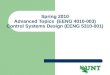 Spring 2010 Advanced Topics (EENG 4010-003) Control Systems Design (EENG 5310-001)