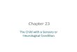 Chapter 23 The Child with a Sensory or Neurological Condition