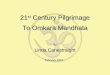 21 st Century Pilgrimage By Linda Canestraight To Omkara Mandhata February 2003
